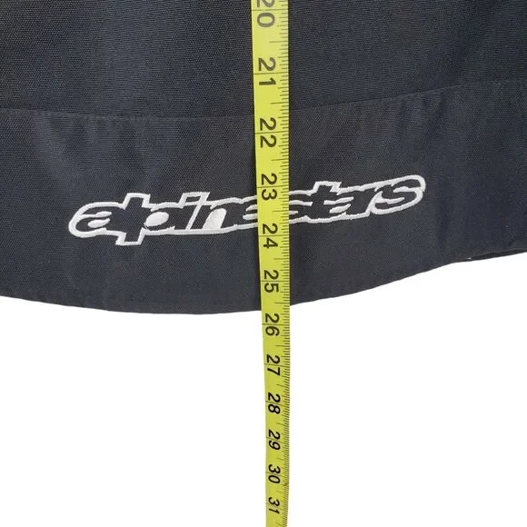 ALPINESTARS Jacket Adult XL White Black Spell Out Motorcycle Full Zip w/ Armour - Picture 14 of 14